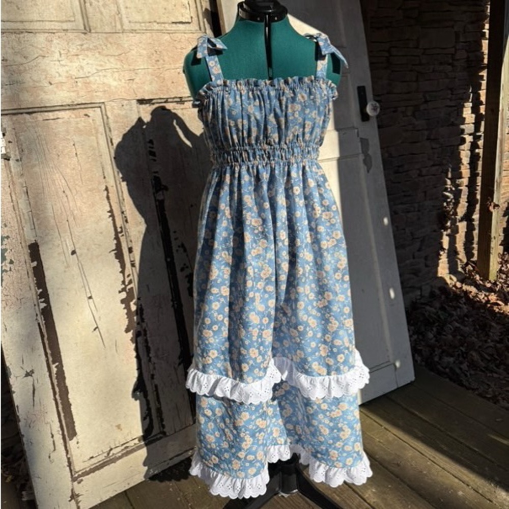 Ruffled Love Floral Tiered Deess